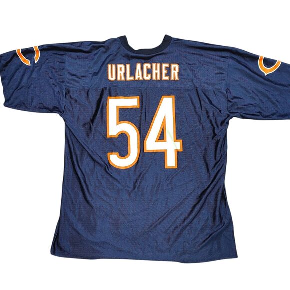 (FLAWS) NFL Team Apparel Brian Urlacher Chicago Bears. Football Jersey XL Blue - Picture 2 of 13
